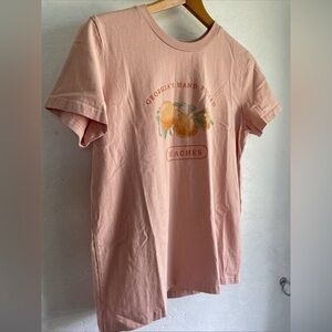 Graphic T shirt Georgia Peach 100% Soft Quality Cotton Tee M